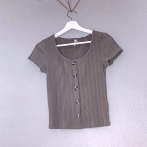 Mudd basic dark green tee!